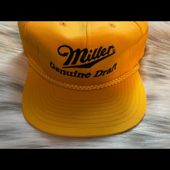 Yellow Miller Genuine Draft Hat - Picture 3 of 16